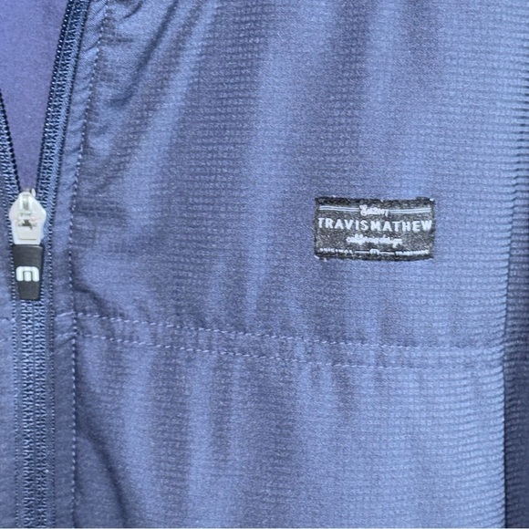 Travis Mathew Interlude Puffer Golf Vest / Jacket Sz 2XL Navy Blue - Picture 10 of 14